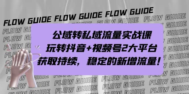 公域转私域实战课，玩转抖音 视频号2大平台，获取持续稳定的流量-紫爵资源库