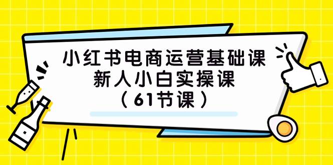 小红书电商运营基础课，新人小白实操课（61节课）-紫爵资源库