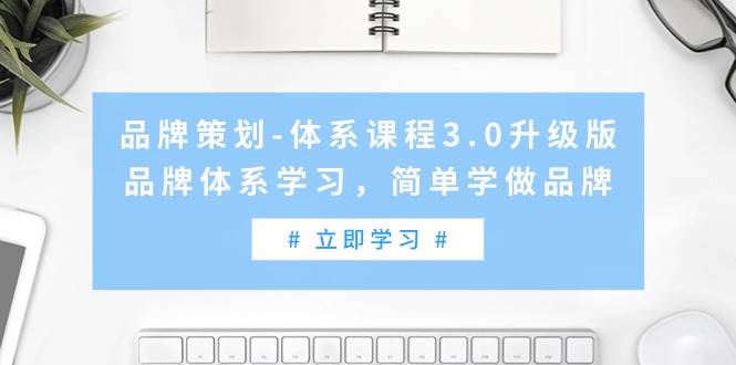 品牌策划-体系课程3.0升级版，品牌体系学习，简单学做品牌（高清无水印）-紫爵资源库