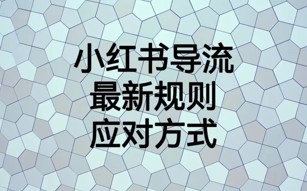 小红书导流最新规则应对方式，新规以后目前还可用的引流方式解读-紫爵资源库