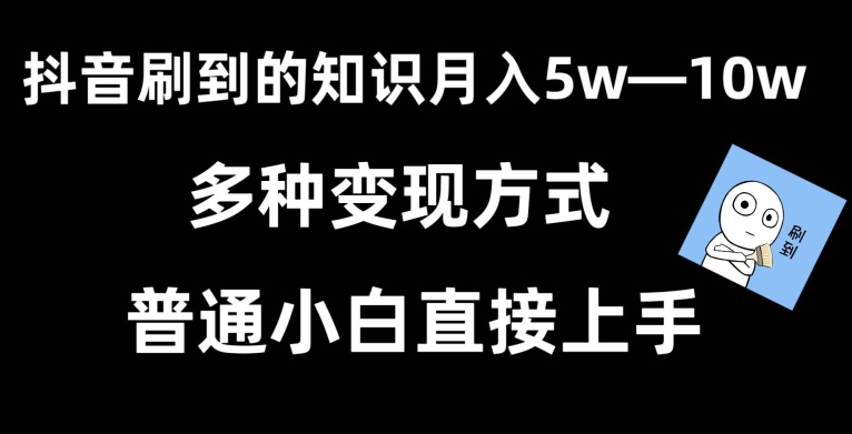 抖音刷到的知识，每天只需2小时，日入2000+，暴力变现，普通小白直接上手-紫爵资源库