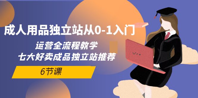 成人用品独立站从0-1入门，运营全流程教学，七大好卖成品独立站推荐-6节课-紫爵资源库