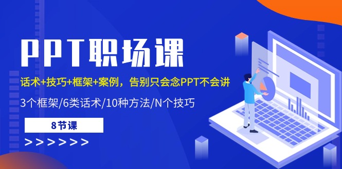 PPT职场课：话术+技巧+框架+案例，告别只会念PPT不会讲-紫爵资源库