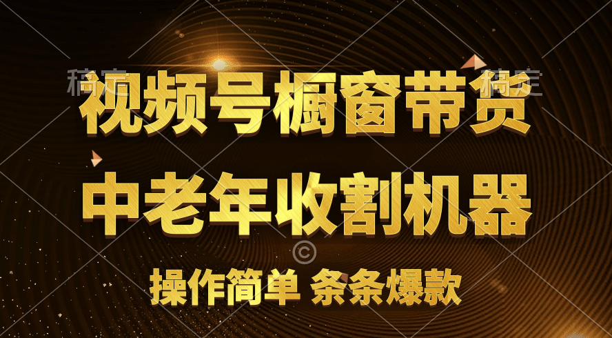 视频号最火爆赛道，橱窗带货，流量分成计划，条…-紫爵资源库