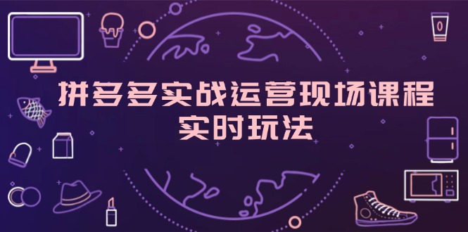 拼多多实战运营现场课程，实时玩法，爆款打造，选品、规则解析-紫爵资源库