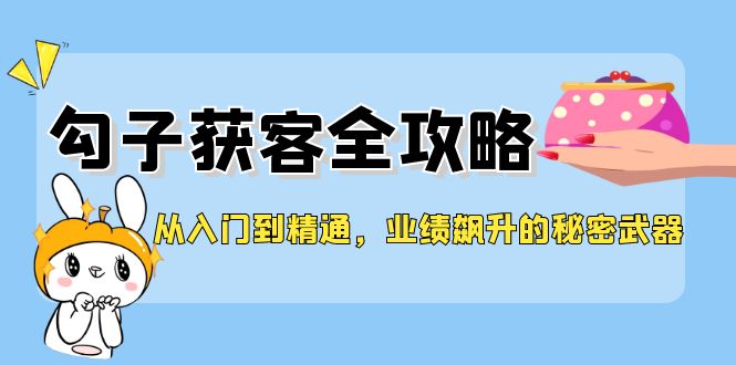 从入门到精通，勾子获客全攻略，业绩飙升的秘密武器-紫爵资源库