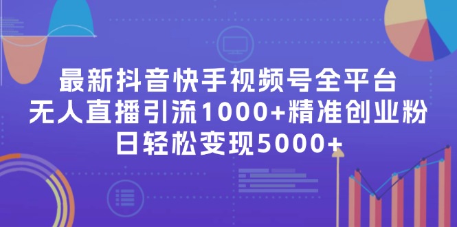 最新抖音快手视频号全平台无人直播引流1000+精准创业粉，日轻松变现5000+-紫爵资源库