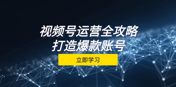 视频号运营全攻略，从定位到成交一站式学习，视频号核心秘诀，打造爆款…-紫爵资源库