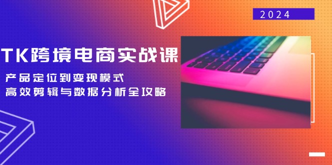 TK跨境电商实战课：产品定位到变现模式，高效剪辑与数据分析全攻略-紫爵资源库